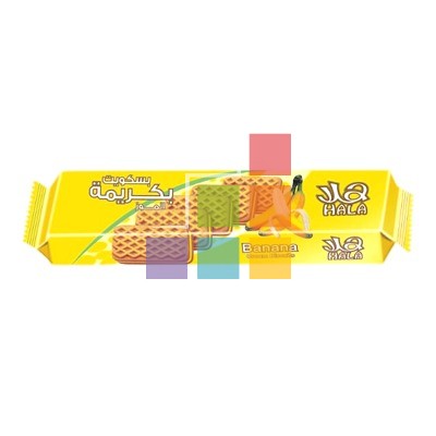 HALA CREAM BISCUIT BANANA 24*95GM